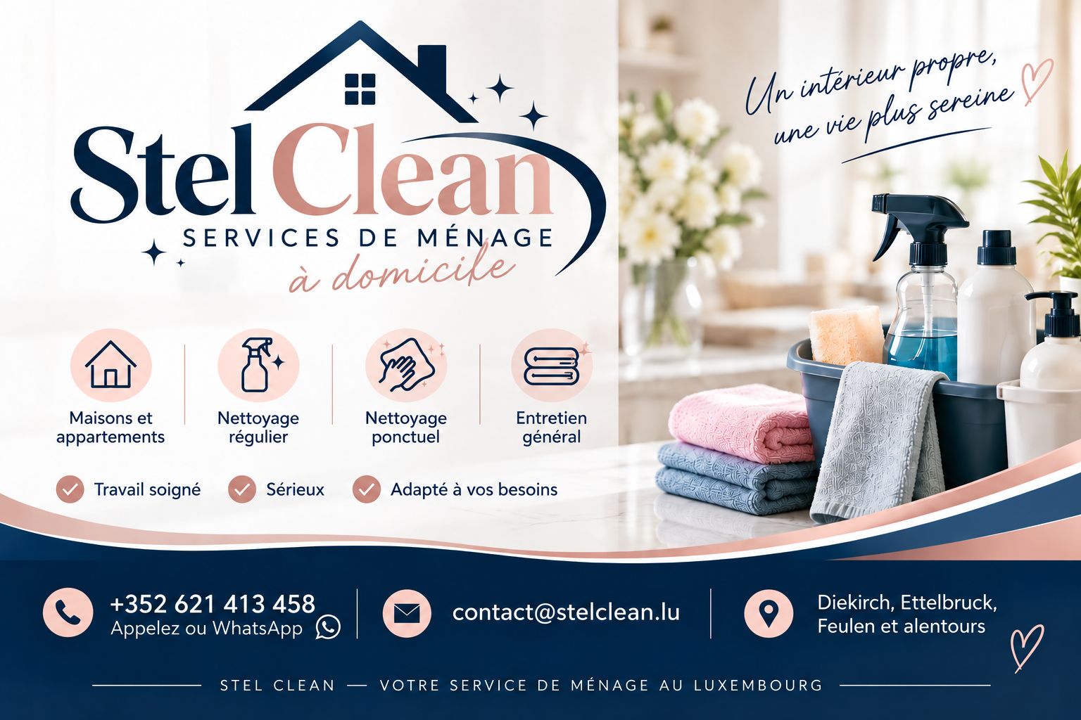 Stel Clean, services de ménage à domicile